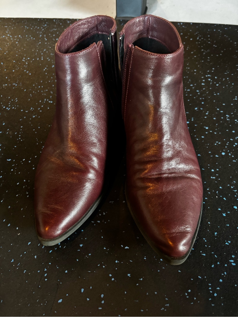 Bueno Wine Leather Ankle Boot